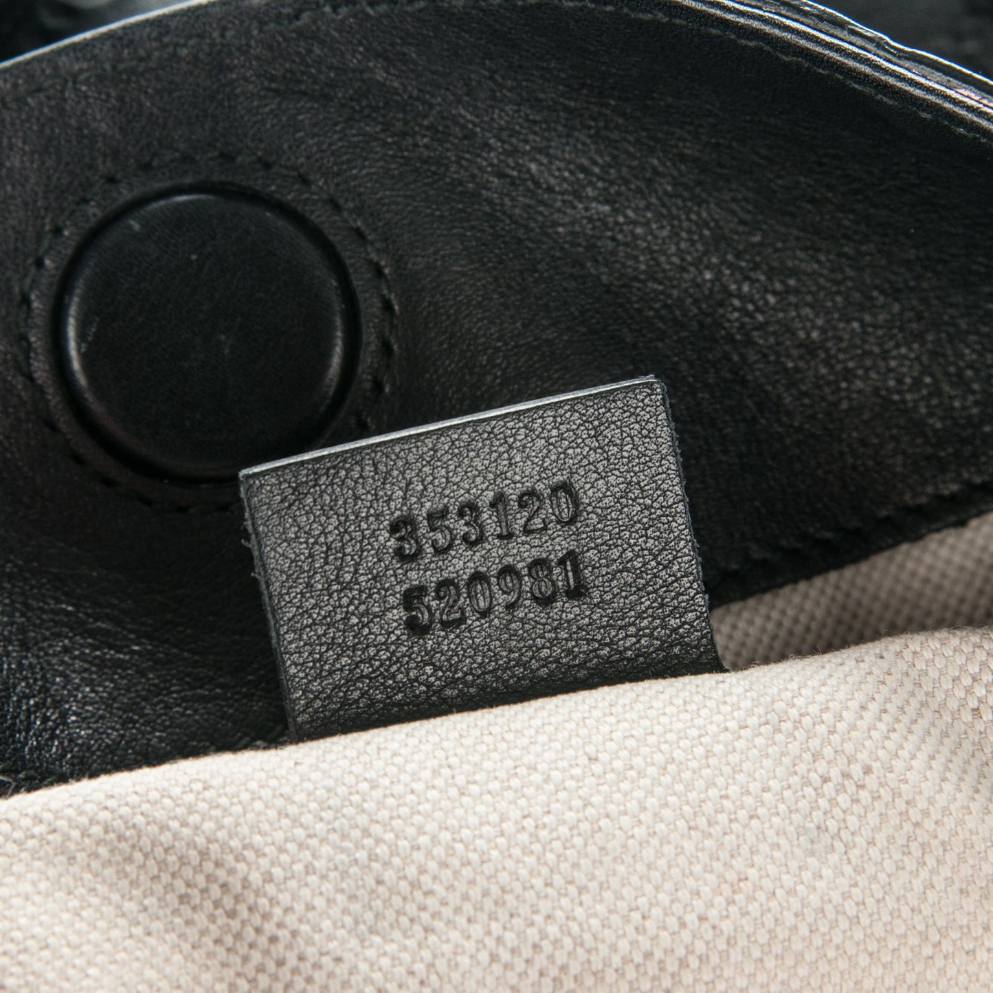 Guccissima Medium Bree Foldover Tote Black