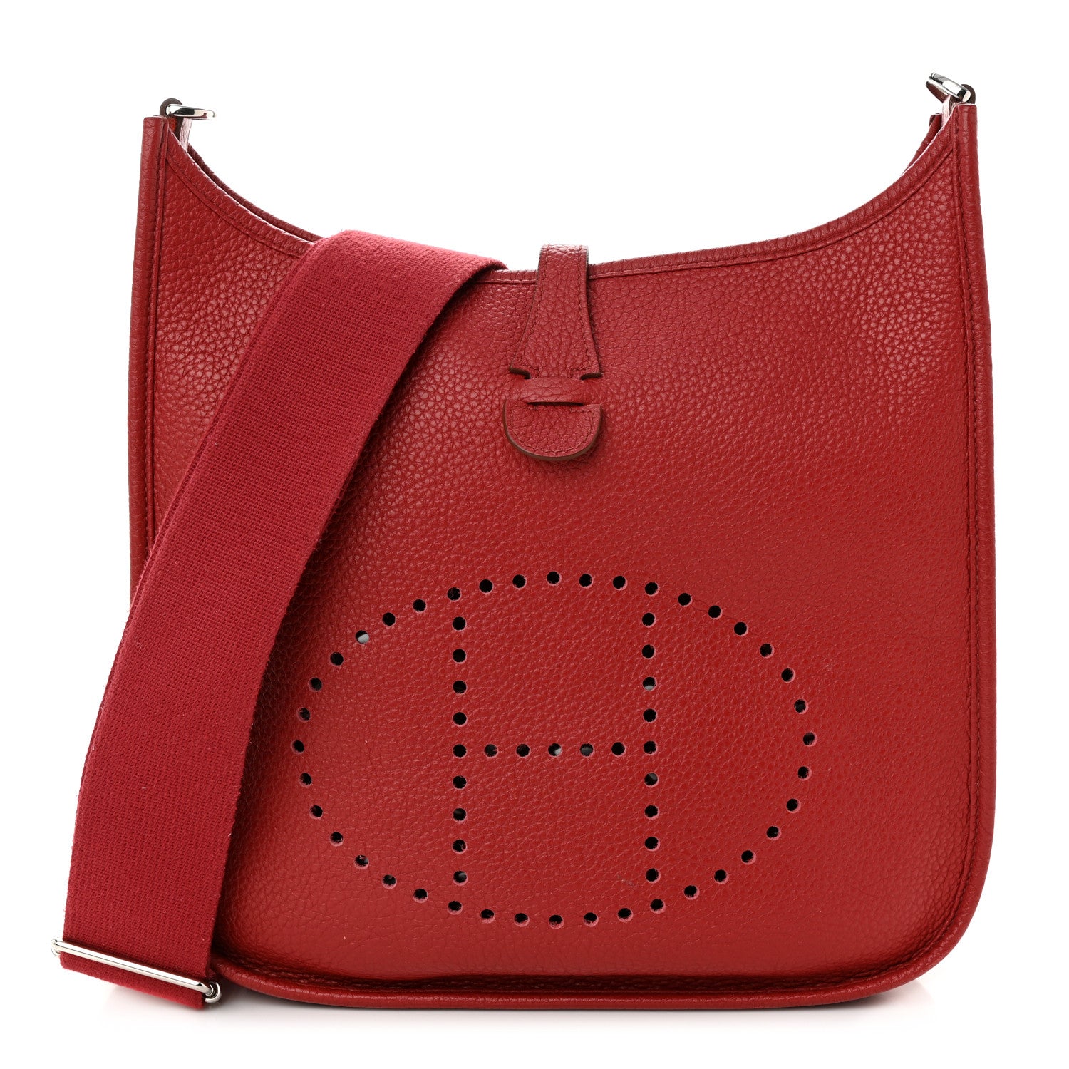 Hermes Taurillon Clemence Evelyne III PM Rubis 1 of 11
