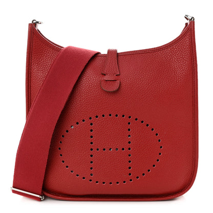 Hermes Taurillon Clemence Evelyne III PM Rubis 1 of 11