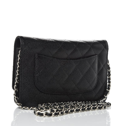 Chanel Caviar Quilted Wallet On Chain WOC Black 3 of 9