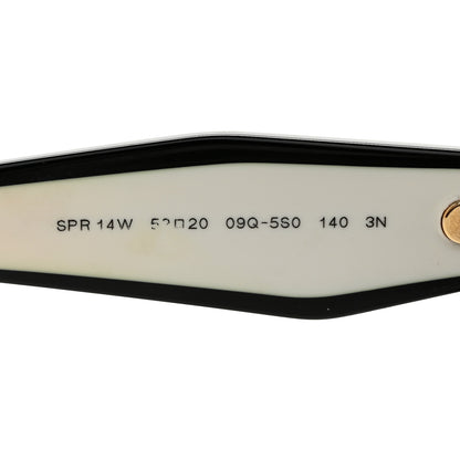 Prada Acetate Sunglasses SPR 14W Black White 5 of 6