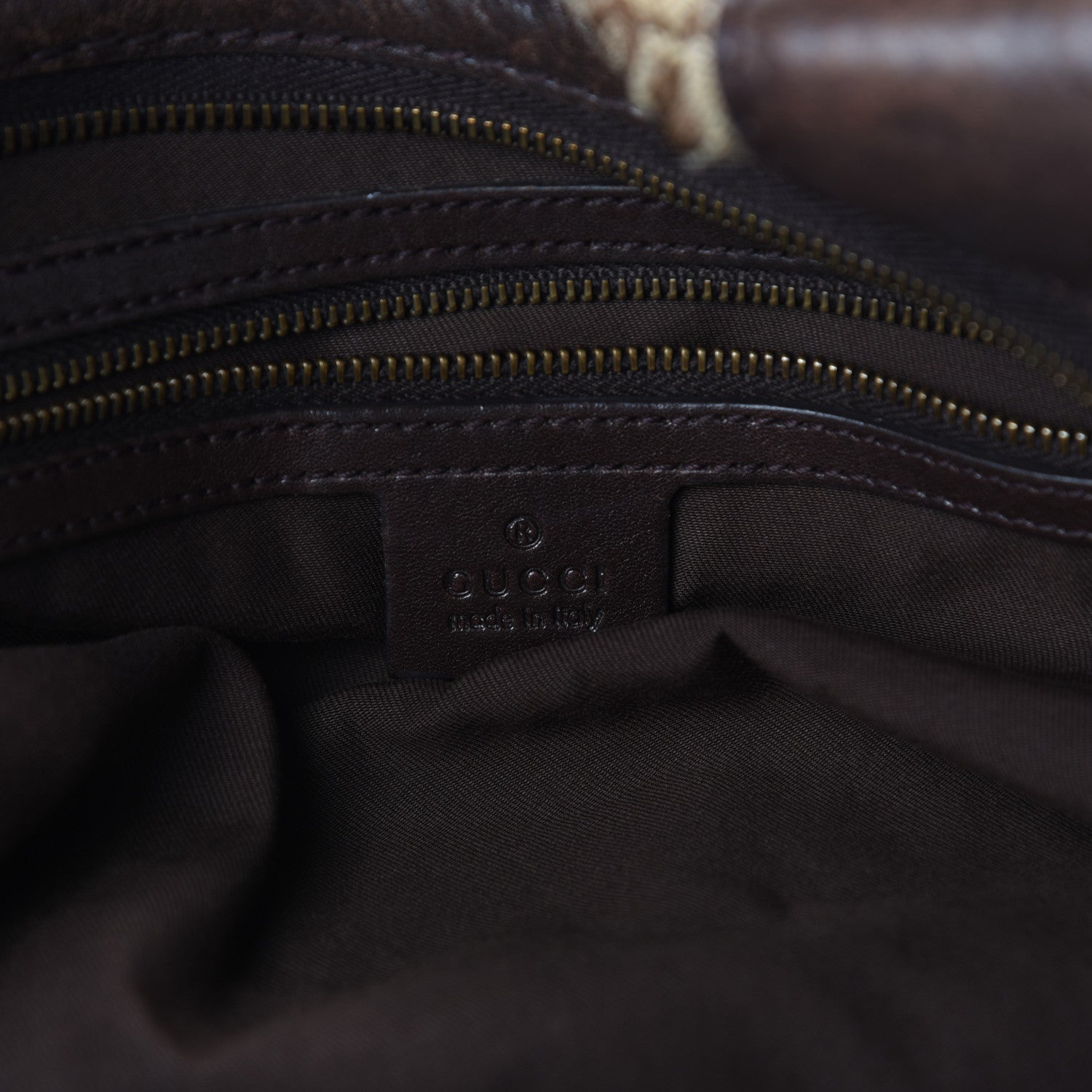 Gucci Monogram Medium Interlocking Icon Tote Dark Brown 6 of 10