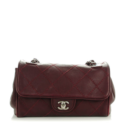 Chanel Calfskin Ultimate Stitch Flap Burgundy 1 of 8