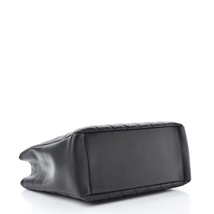 Chanel Caviar Quilted Grand Shopping Tote GST Black 4 of 11