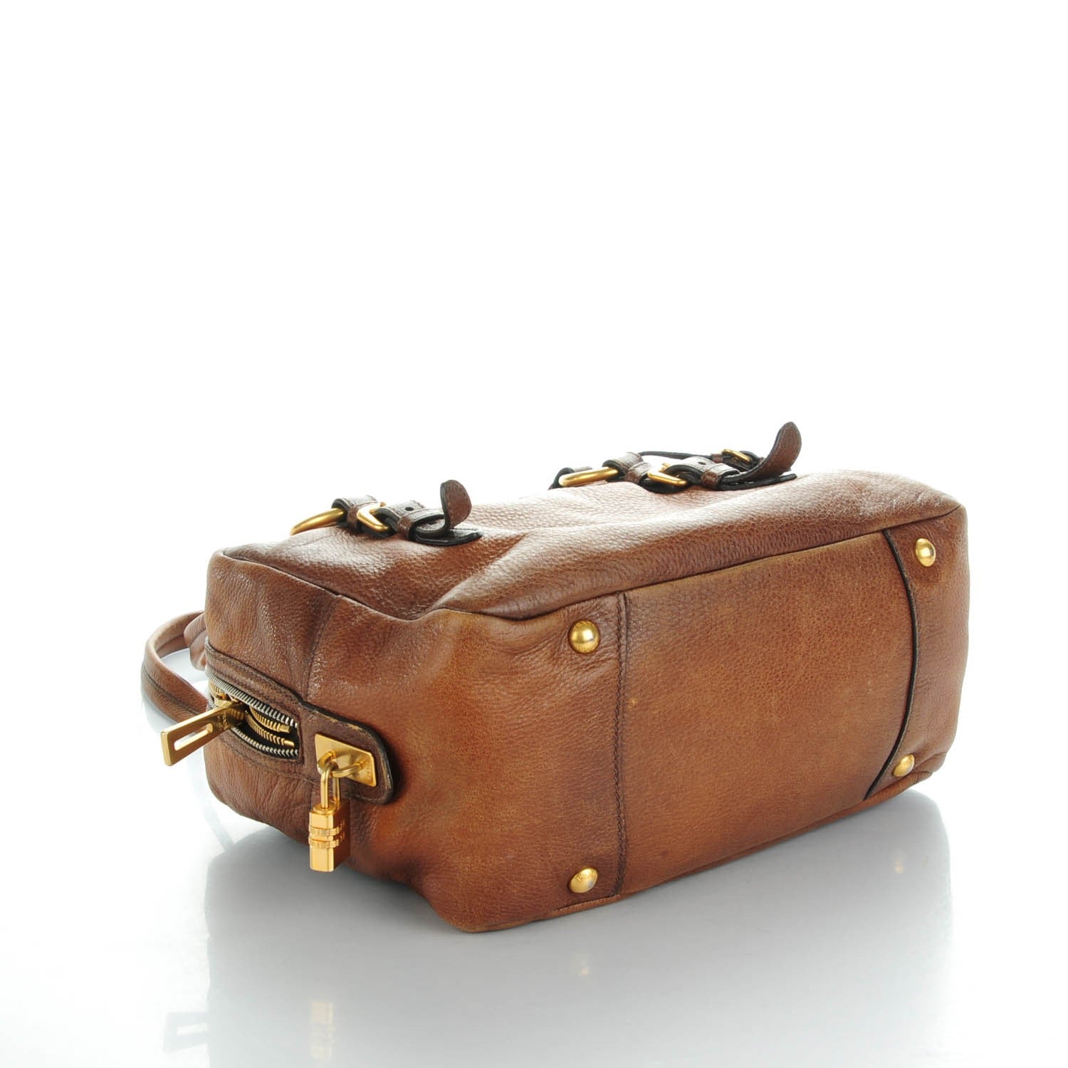 Prada Cervo Antik Bowler Cammello Sfumato 4 of 7