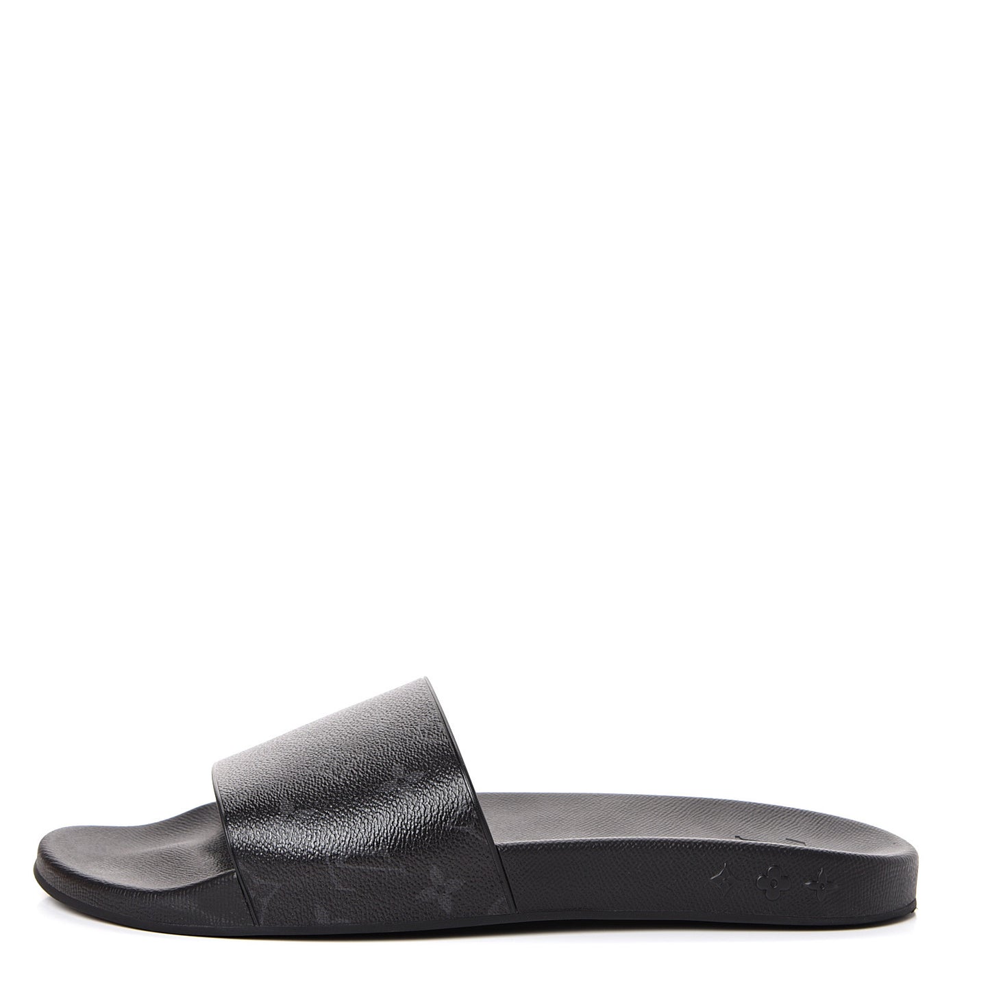 Rubber Monogram Eclipse Mens Waterfront Mules 12 Black