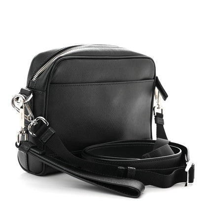 Prada Saffiano Zip Crossbody Bag Black 3 of 11