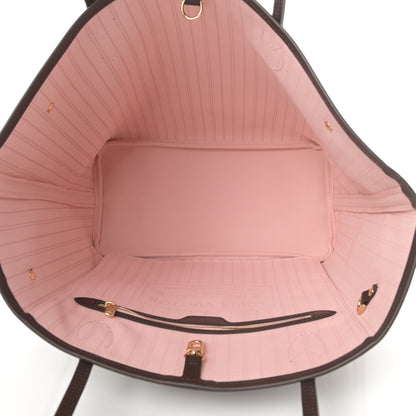 Louis Vuitton Damier Ebene Neo Neverfull MM Rose Ballerine 6 of 11