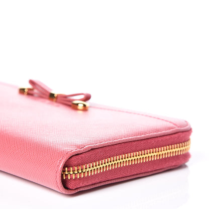 Prada Saffiano Chic Bow Zip Around Wallet Tamaris 8 of 10