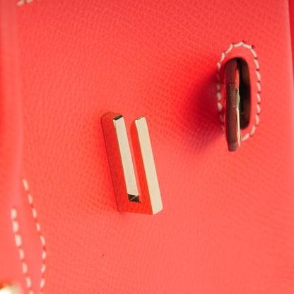 Hermes Epsom Birkin 35 Rose Jaipur Gold 17 of 25