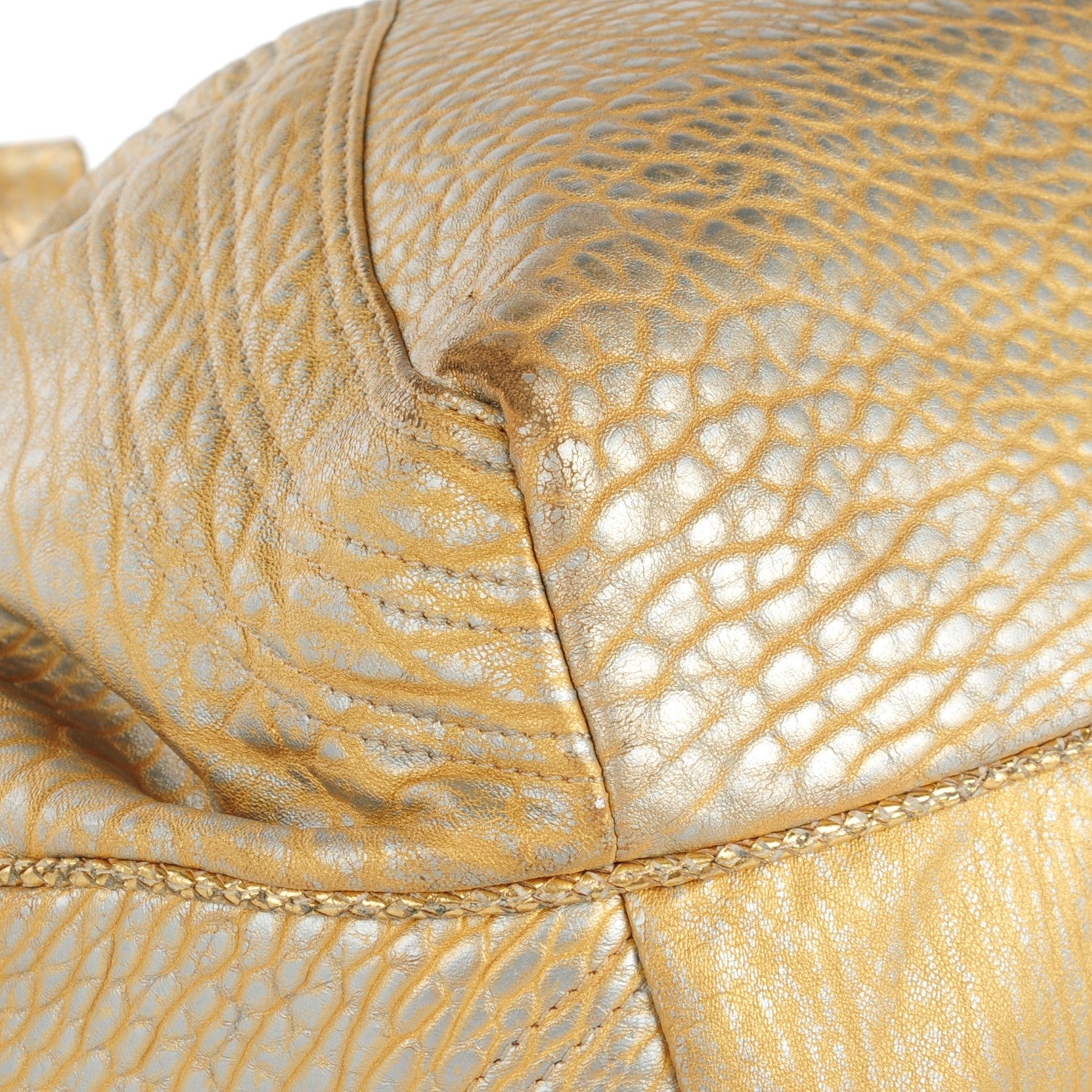 Fendi Nappa Nuvolata Bimetal Spy Oro Argento 15 of 17