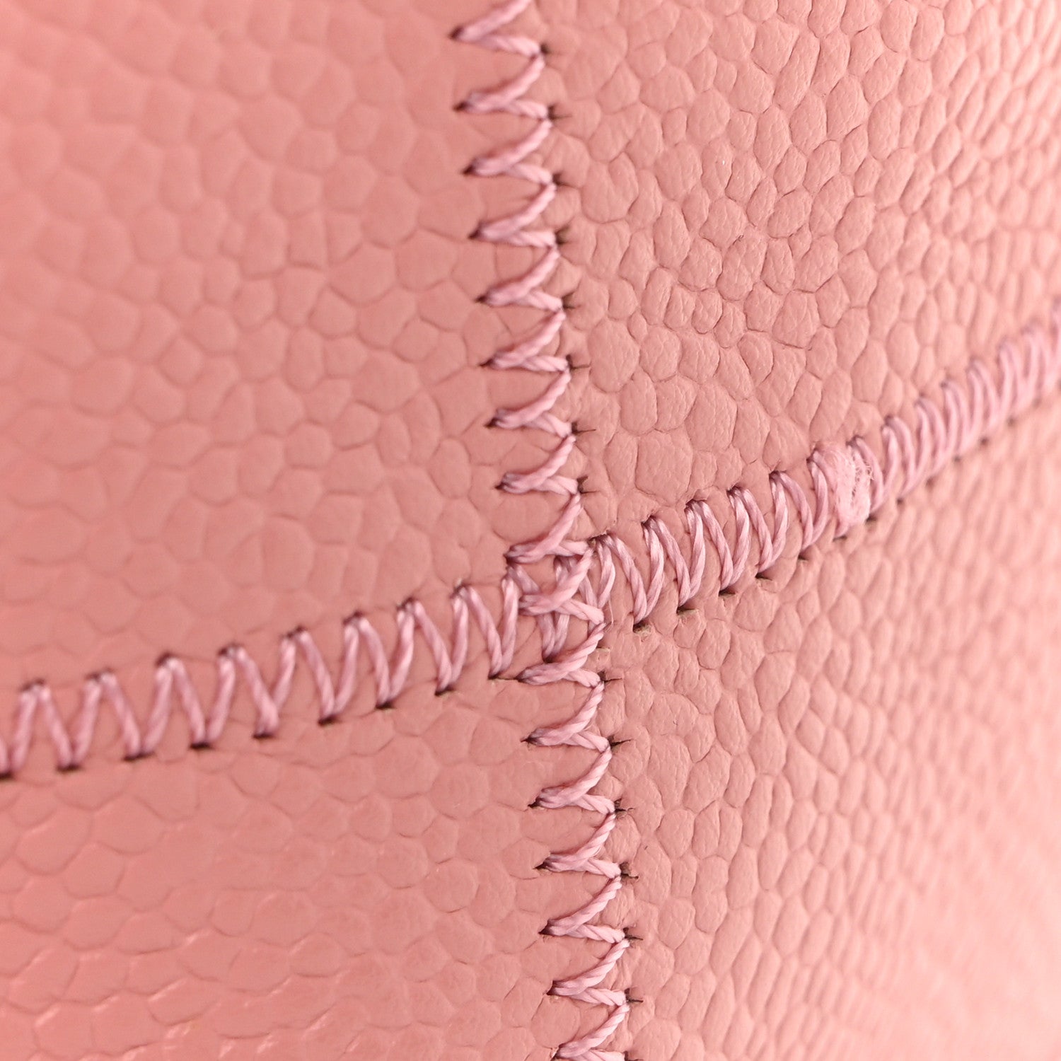 Chanel Caviar Square Stitched Bowler Pink 11 of 11