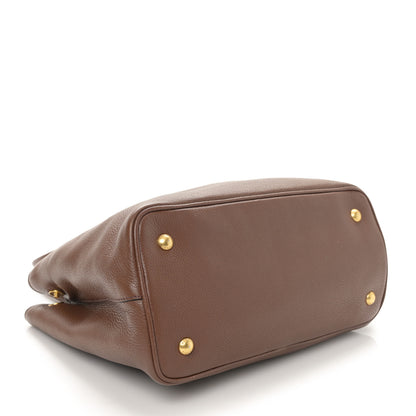 Prada Vitello Daino Tote Brown 4 of 9