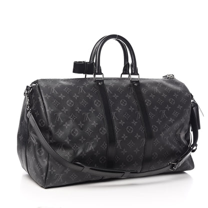 Louis Vuitton Monogram Eclipse Keepall Bandouliere 45 3 of 10