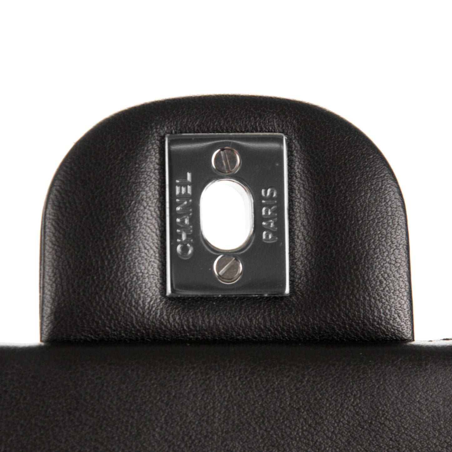 Lambskin Quilted Mini Rectangular Flap Black