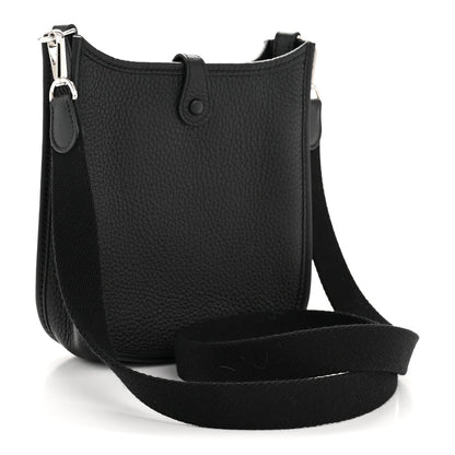 Hermes Taurillon Clemence Evelyne TPM Black 6 of 34