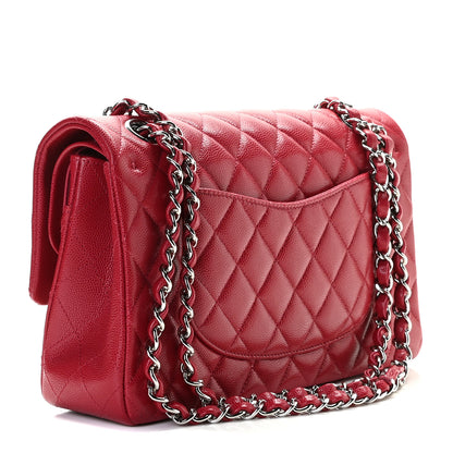 Chanel Caviar Quilted Medium Double Flap Red 4 of 11