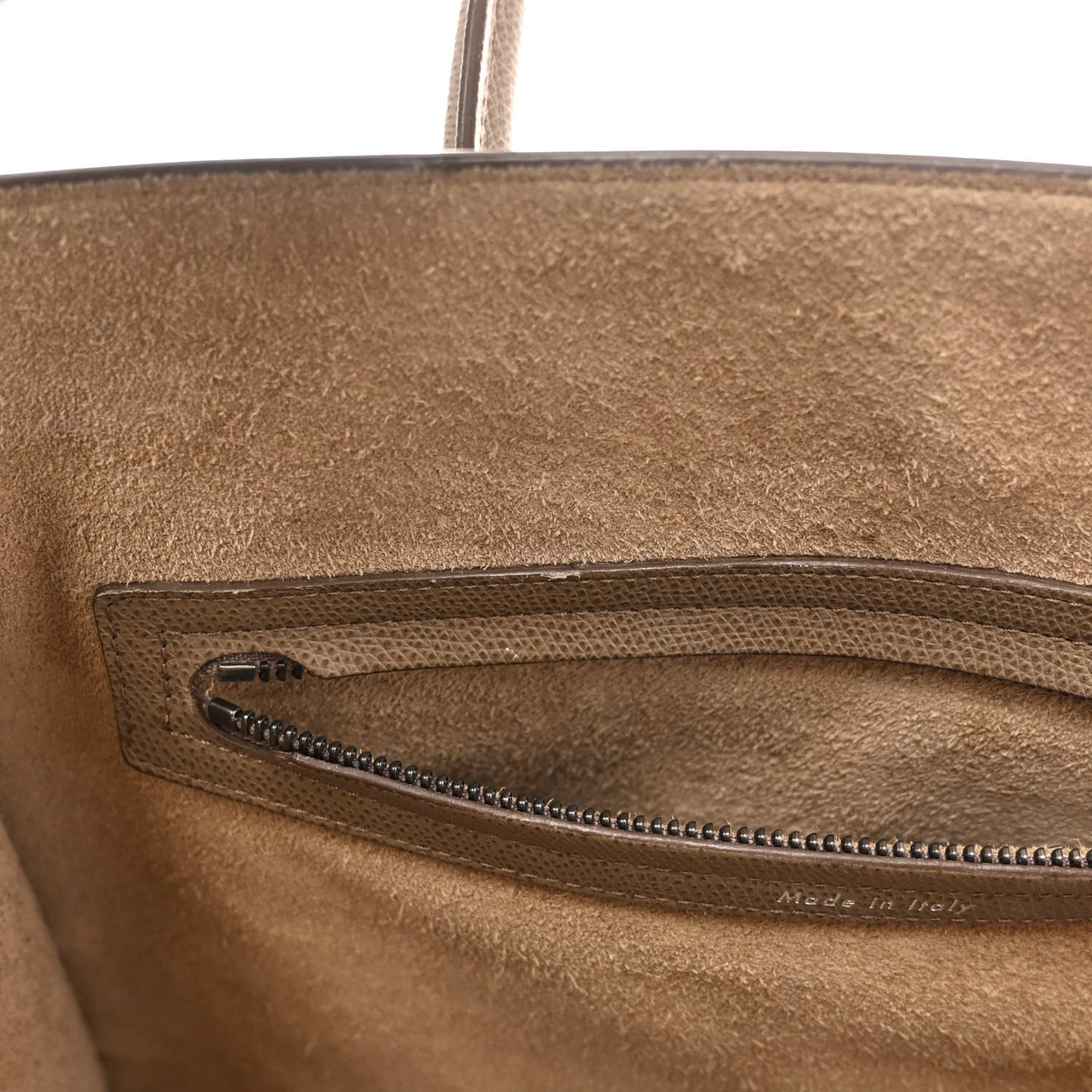 Grained Calfskin Medium Phantom Luggage Taupe