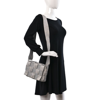Bottega Veneta Webbing Maxi Intrecciato Cassette Bag Silver 2 of 10