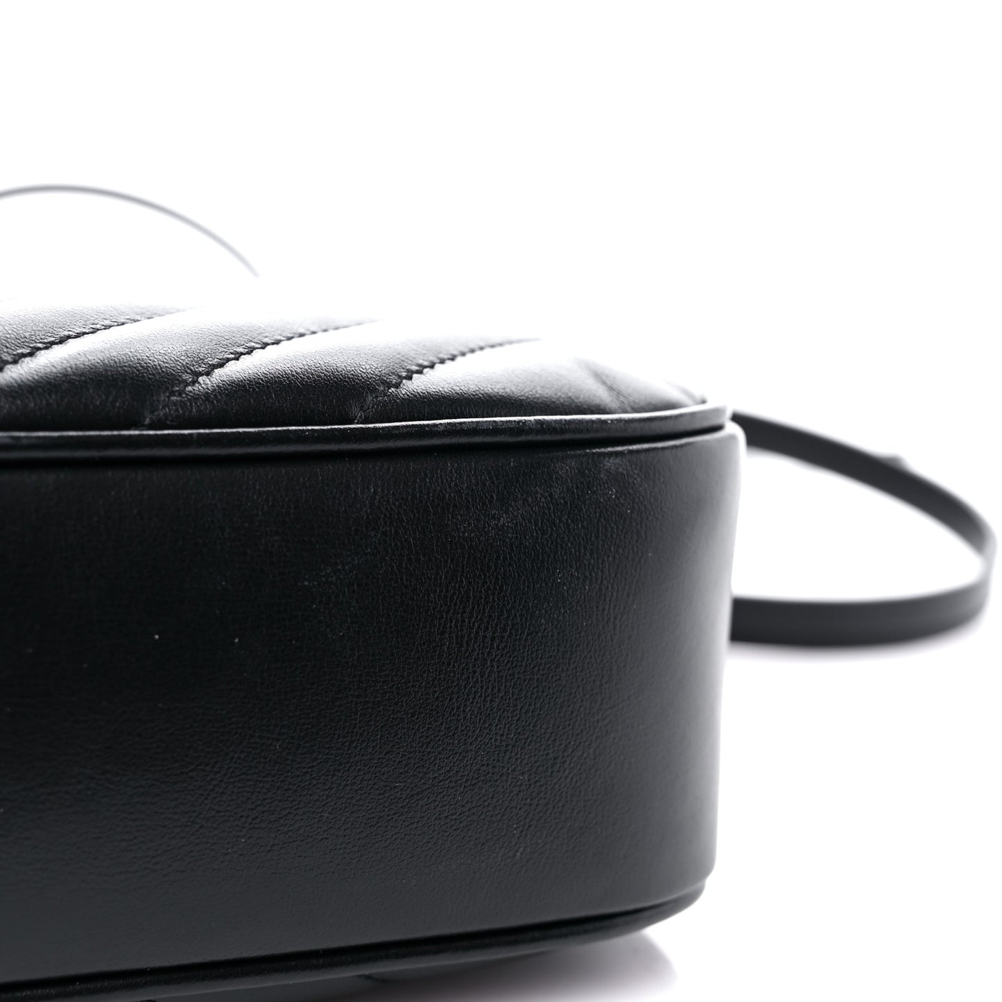 Calfskin Matelasse Monogram Lou Camera Bag Black