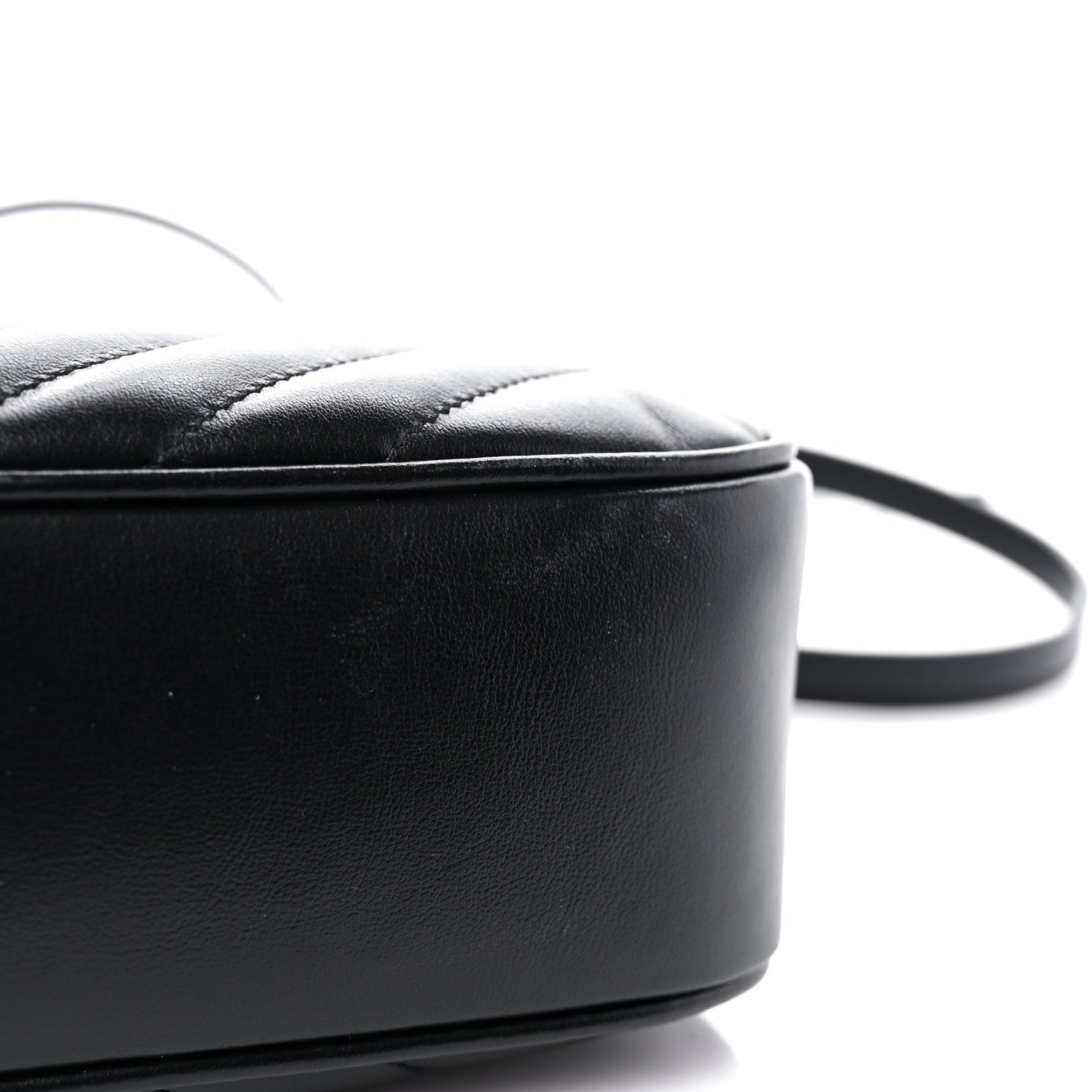 Saint Laurent Calfskin Matelasse Monogram Lou Camera Bag Black 11 of 12