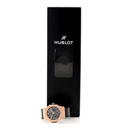 Hublot 18K Rose Gold Alligator 42mm Classic Fusion Ultra-Thin Manual Winding Watch Grey 545.OX.0180.LR 5 of 5