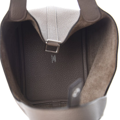 Hermes Taurillon Clemence Picotin Lock 18 PM Gris Asphalte 4 of 11