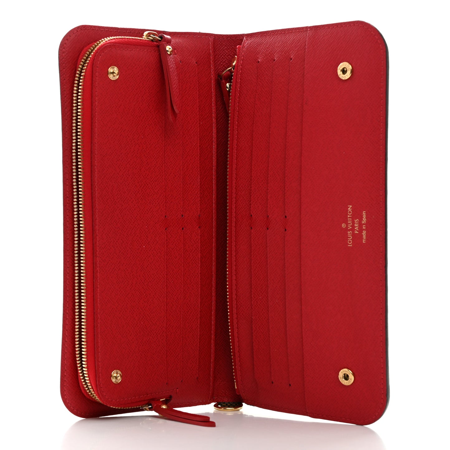 Damier Ebene Insolite Wallet Red