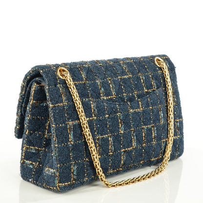 Chanel Fantasy Tweed 2.55 Reissue 226 Flap Blue 3 of 8