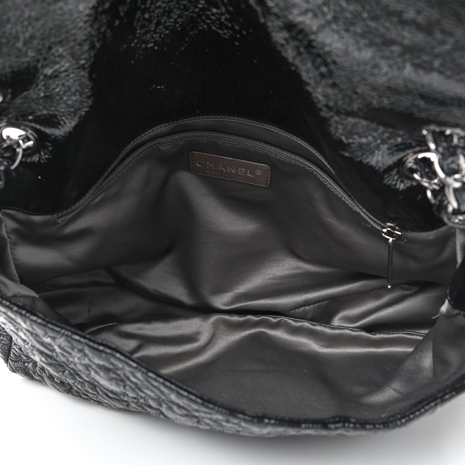Chanel Vinyl Rock In Moscow Single Flap Black 4 of 8