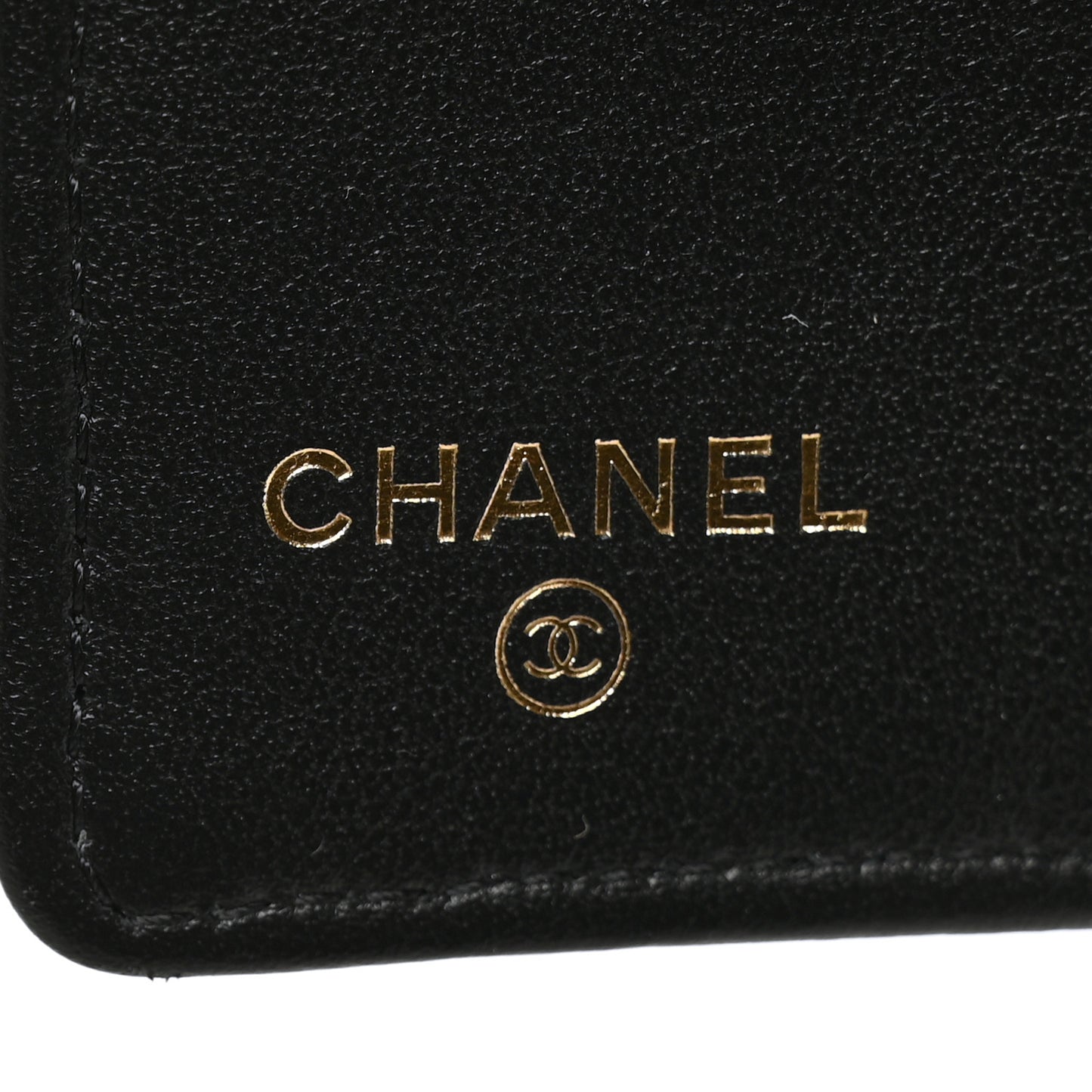 Caviar Embossed Camellia 4 Key Holder Case Black
