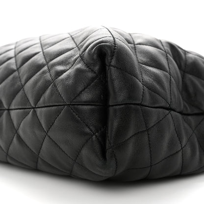 Saint Laurent Lambskin Quilted Maxi Icare Shopping Tote Black 10 of 10