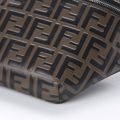 Fendi Vitello Century Bi-Color FF 1974 Embossed Belt Bag Maya Black 6 of 8