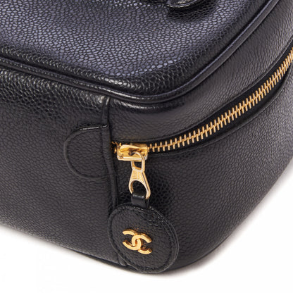 Chanel Caviar Vanity Cosmetic Case Black 4 of 8