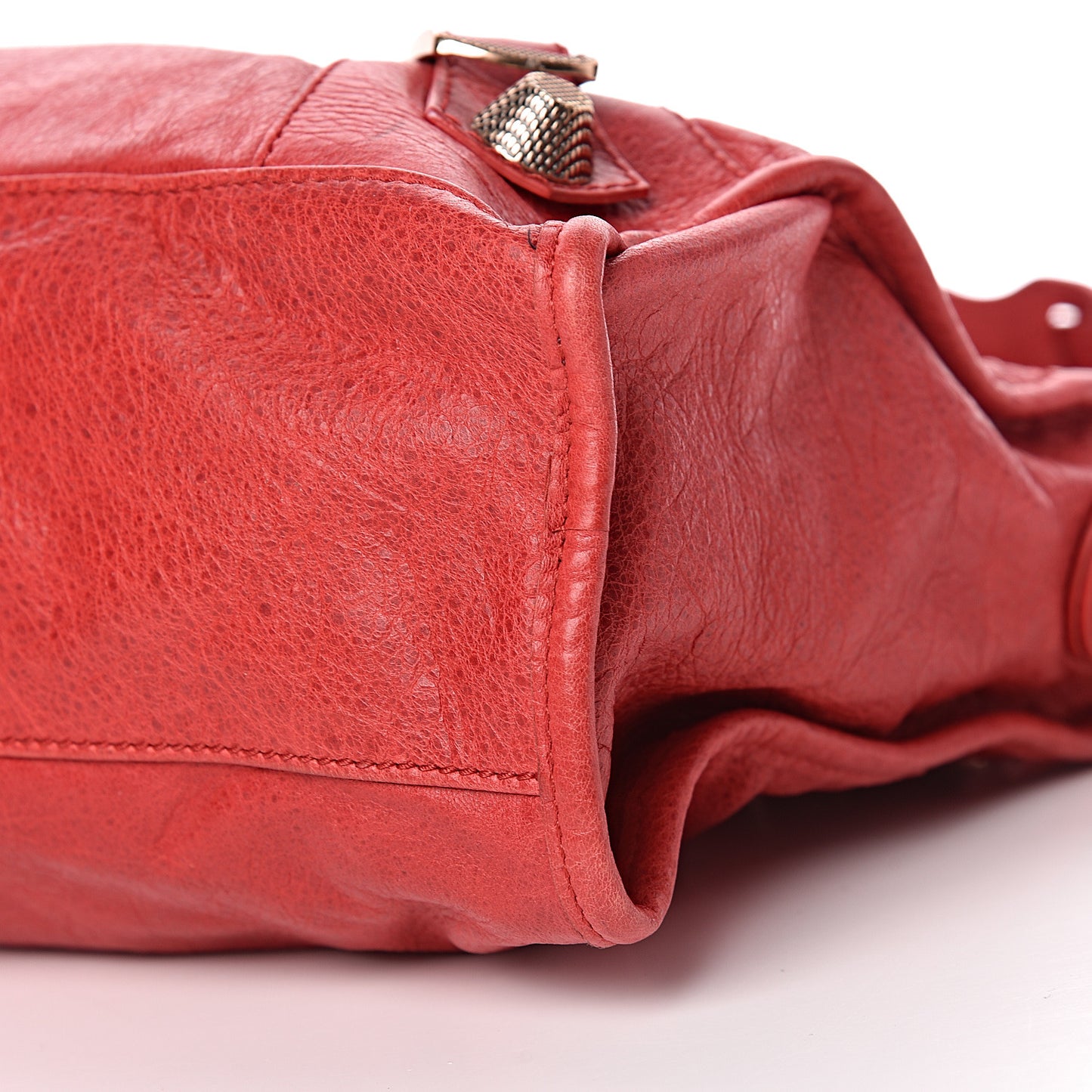 Agneau Giant 21 Rose Gold Hardware City Rouge Coquelicot