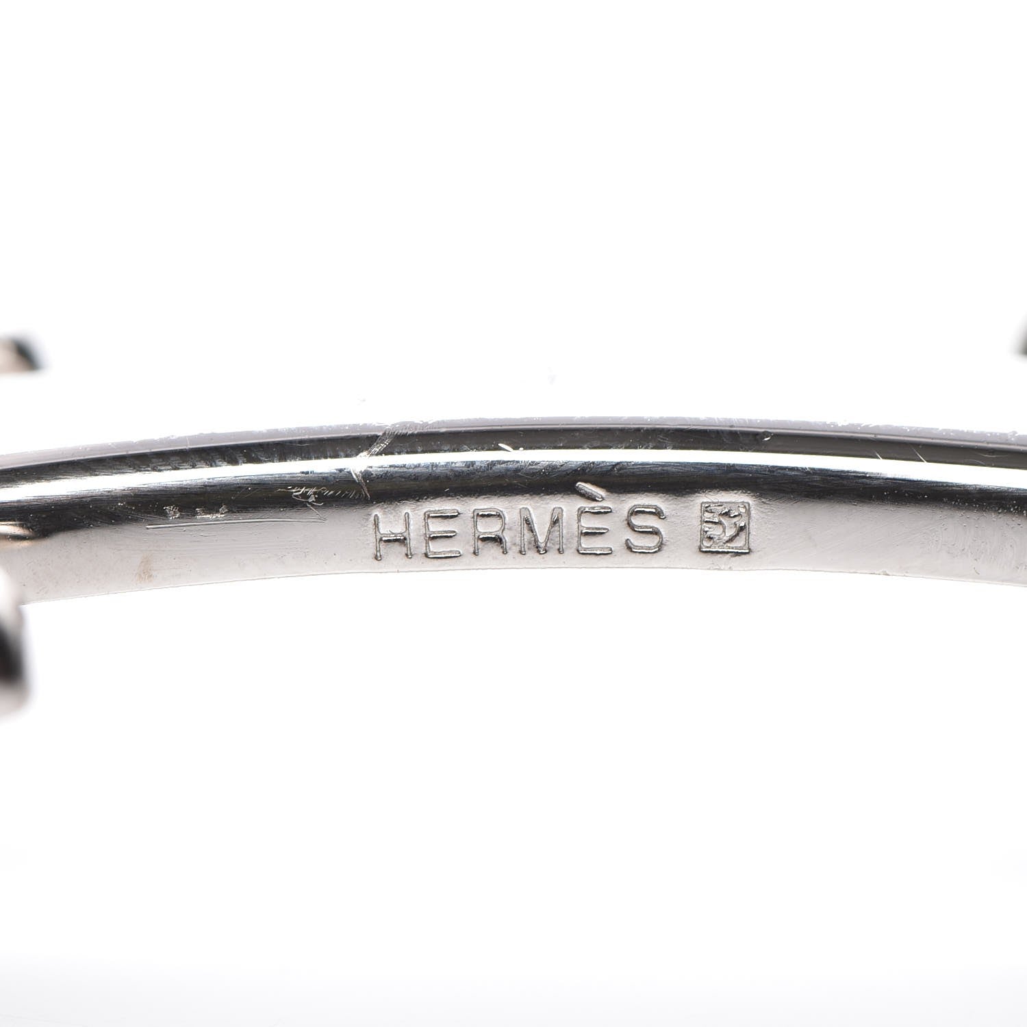 Hermes Polished Palladium 32mm H Belt Buckle Silver 4 of 4