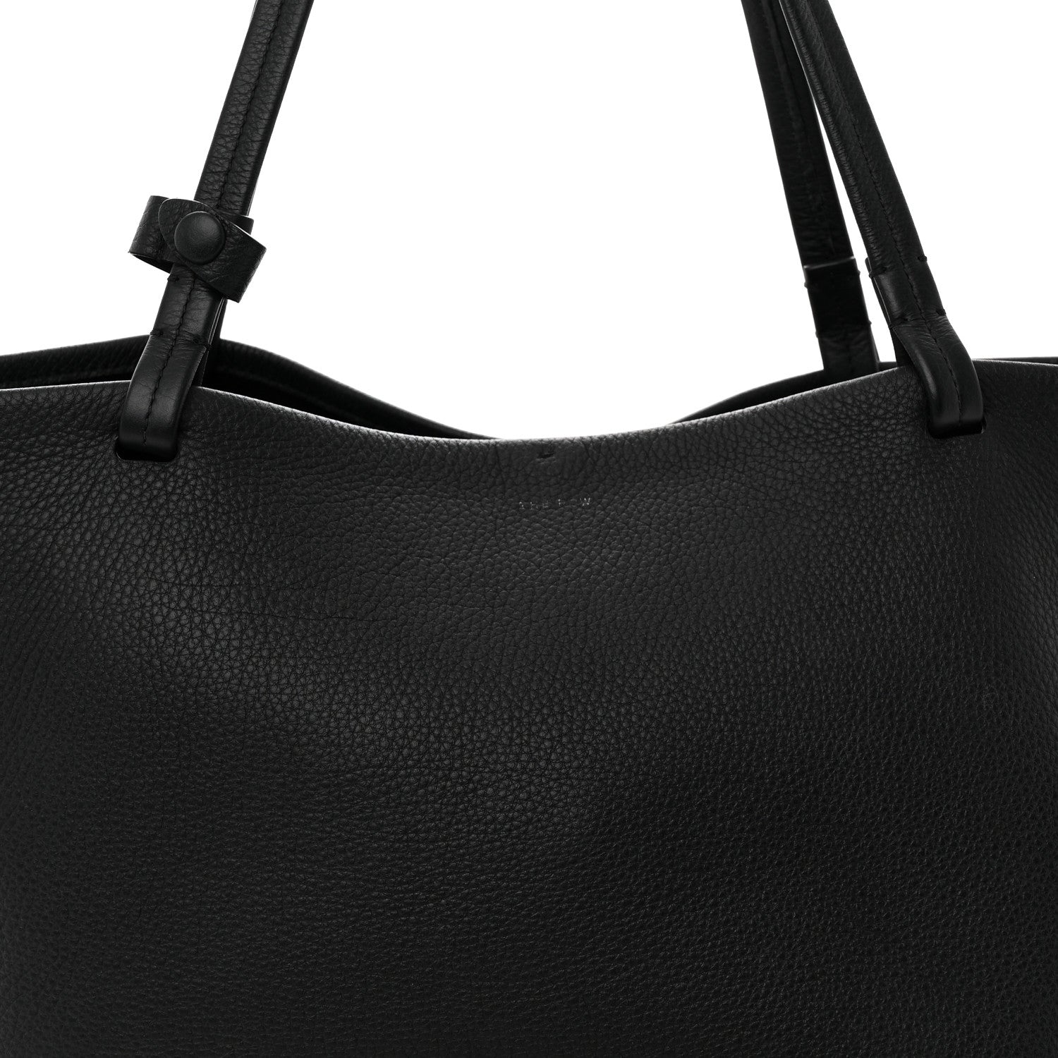 The Row Grained Calfskin Park Tote Three Black 9 of 13