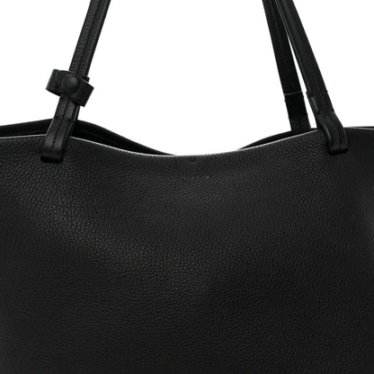 The Row Grained Calfskin Park Tote Three Black 9 of 13