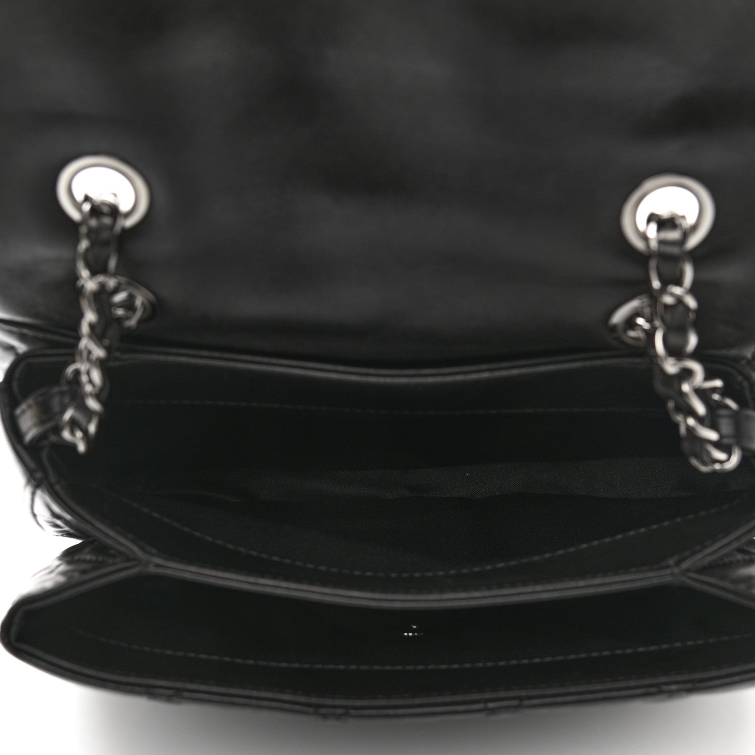 Chanel Lambskin Quilted Chanel 3 Large Flap Black 4 of 10