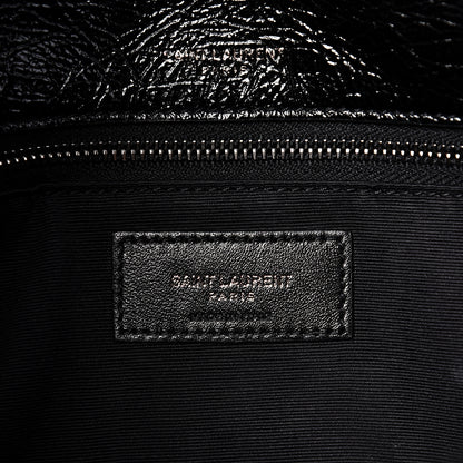Saint Laurent Crinkled Calfskin Matelasse Monogram Medium Niki Chain Satchel Black 6 of 9