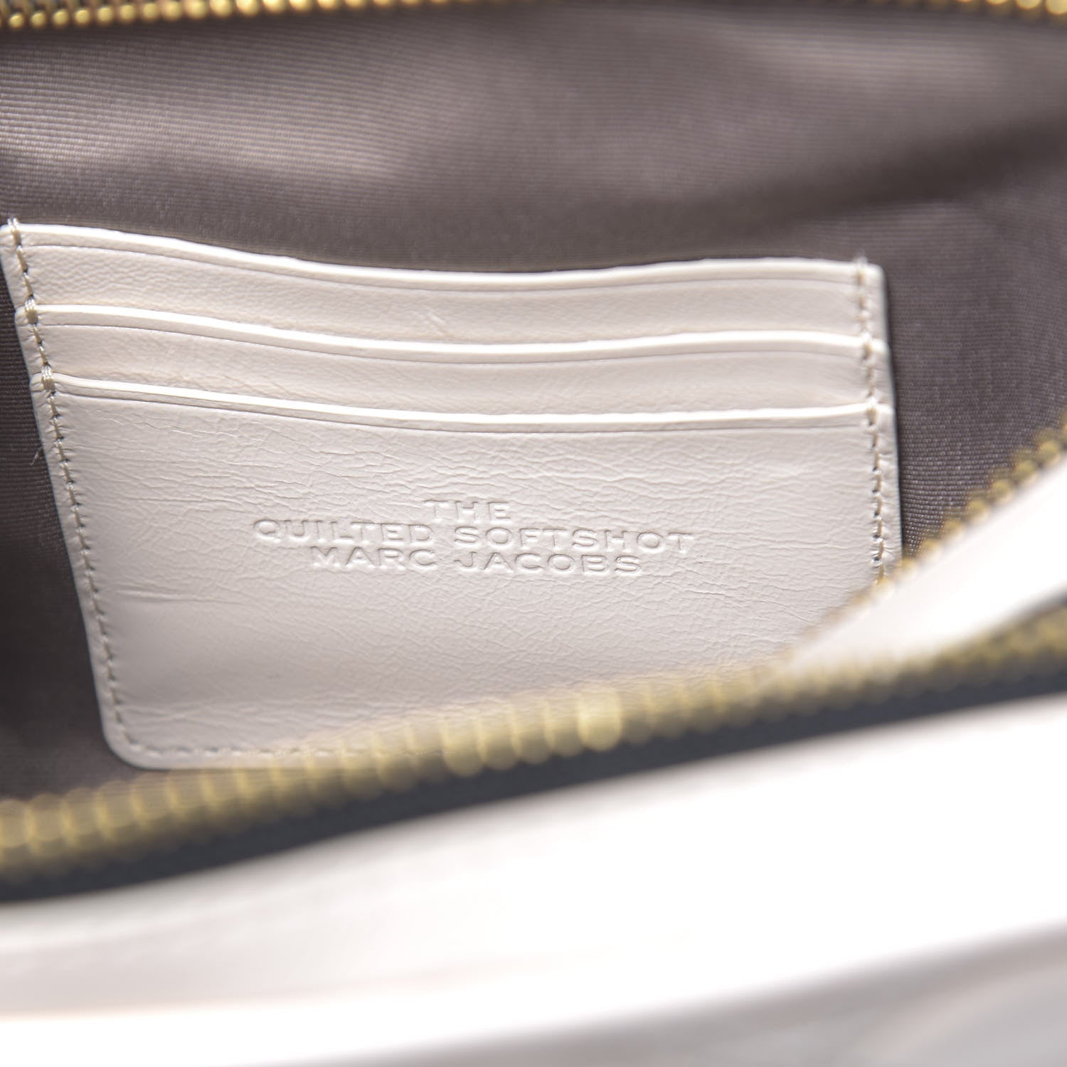 Marc Jacobs Calfskin Quilted The Softshot 21 Bag Ivory 7 of 11