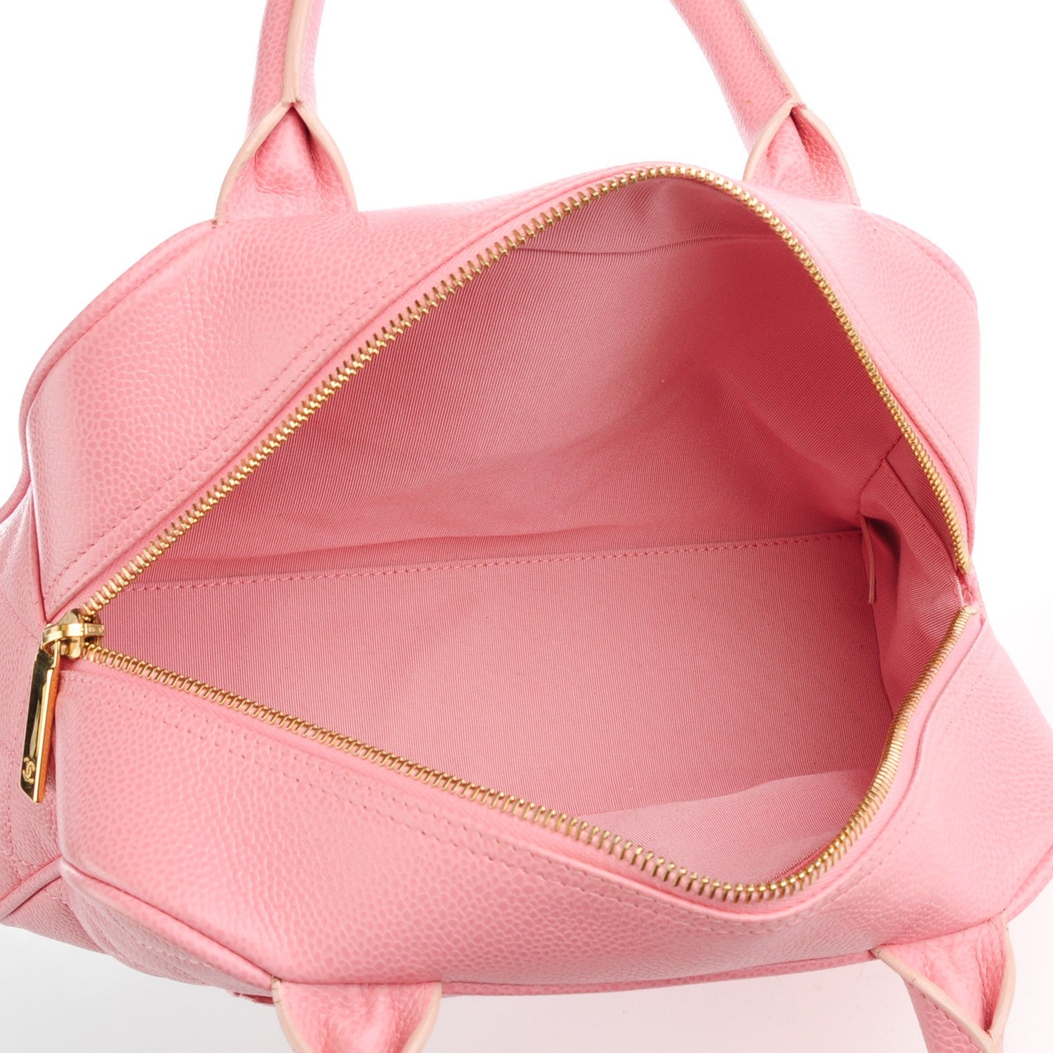 Chanel Caviar Quilted Small Bowler Pink 5 of 7