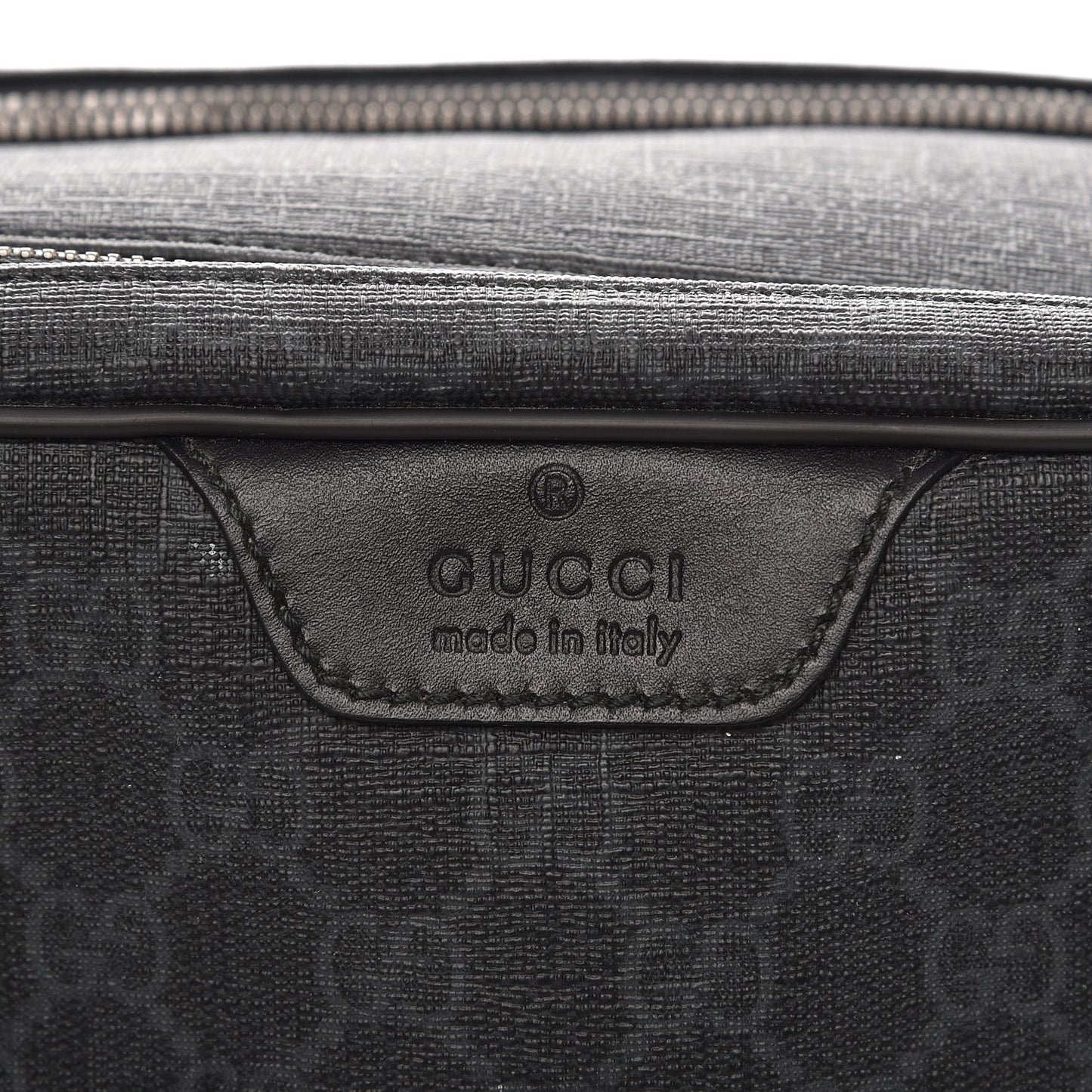 GG Supreme Monogram Toiletry Case Black Grey