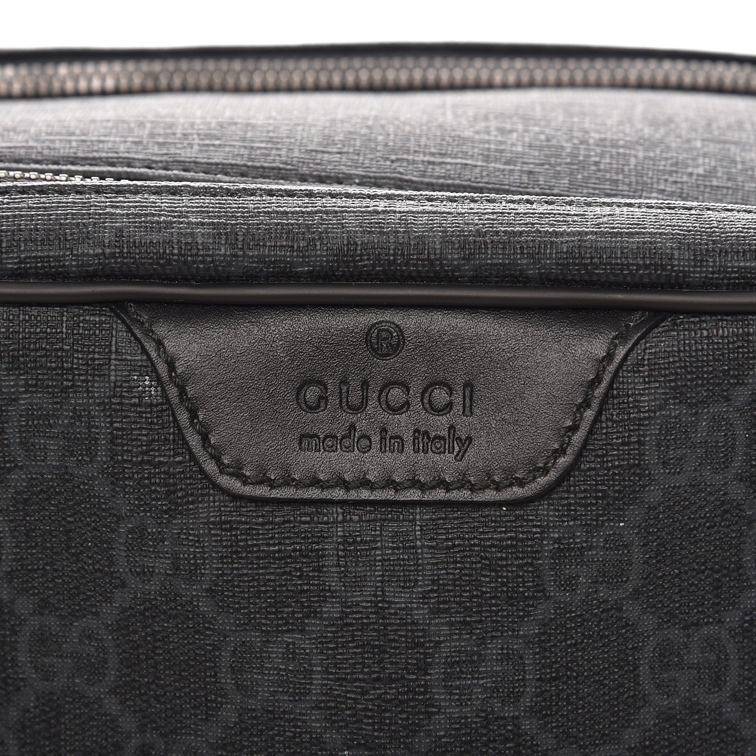 Gucci GG Supreme Monogram Toiletry Case Black Grey 8 of 14