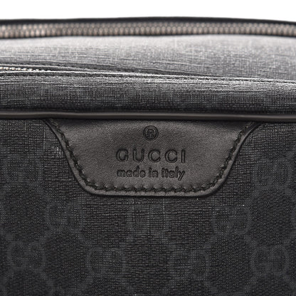 Gucci GG Supreme Monogram Toiletry Case Black Grey 8 of 14