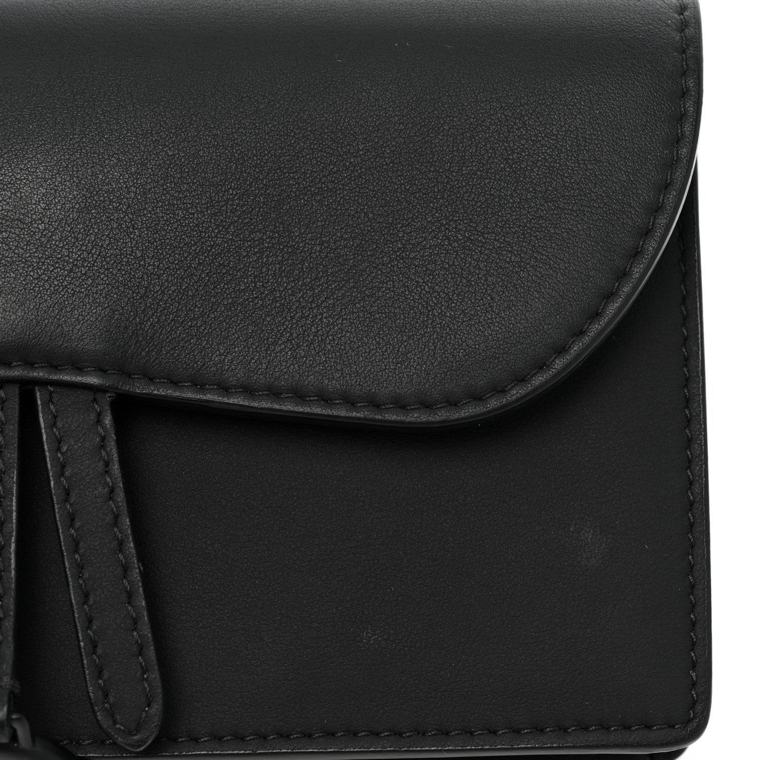 Christian Dior Ultra Matte Calfskin Saddle Belt Bag Black 13 of 15