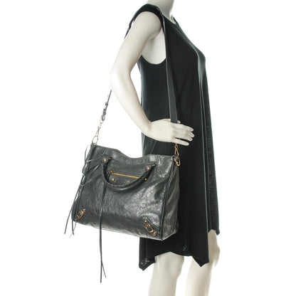 Balenciaga Agneau Classic Hardware Velo Gris Fossile 2 of 8