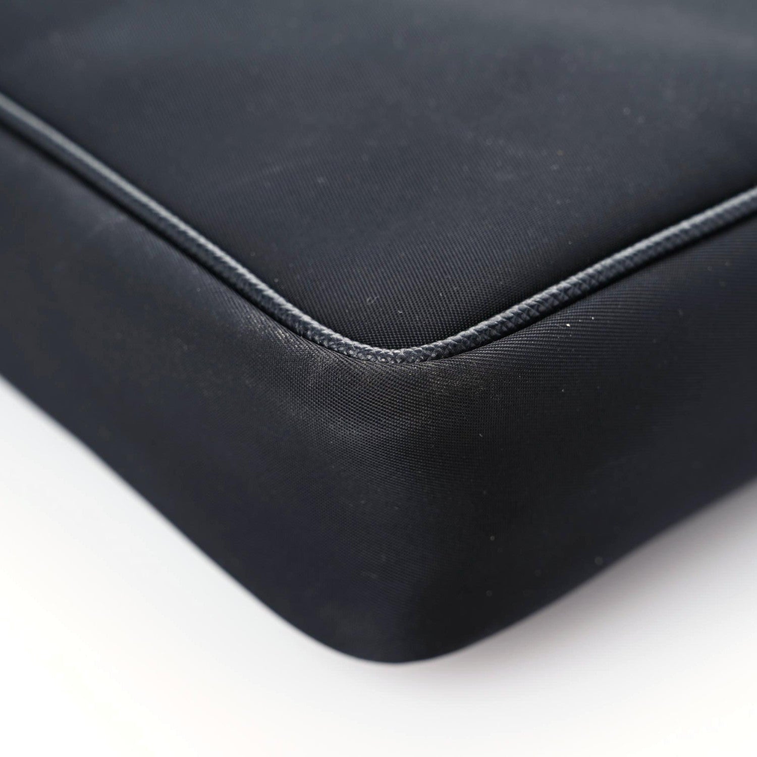 Prada Nylon Flat Messenger Bag Black Yellow 5 of 14