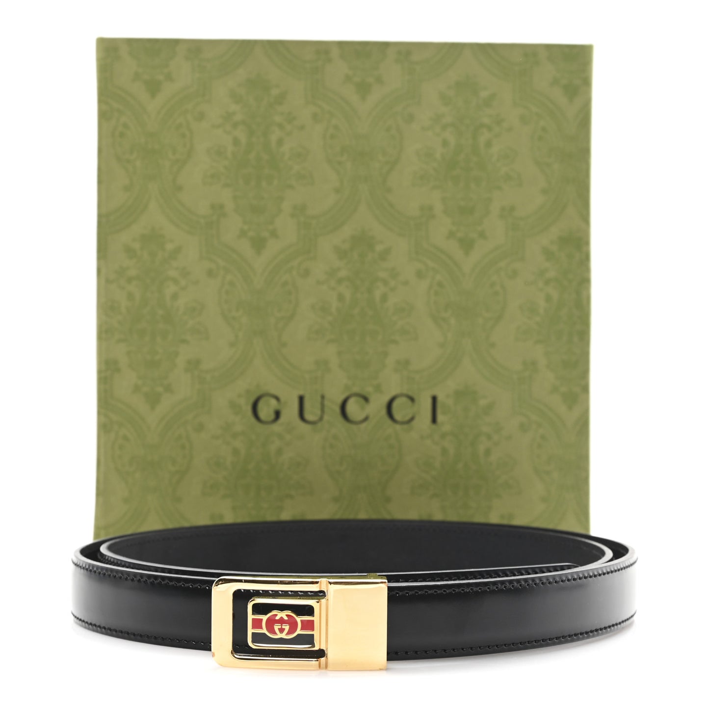 Calfskin Web Interlocking G 20mm Belt 95 38 Black
