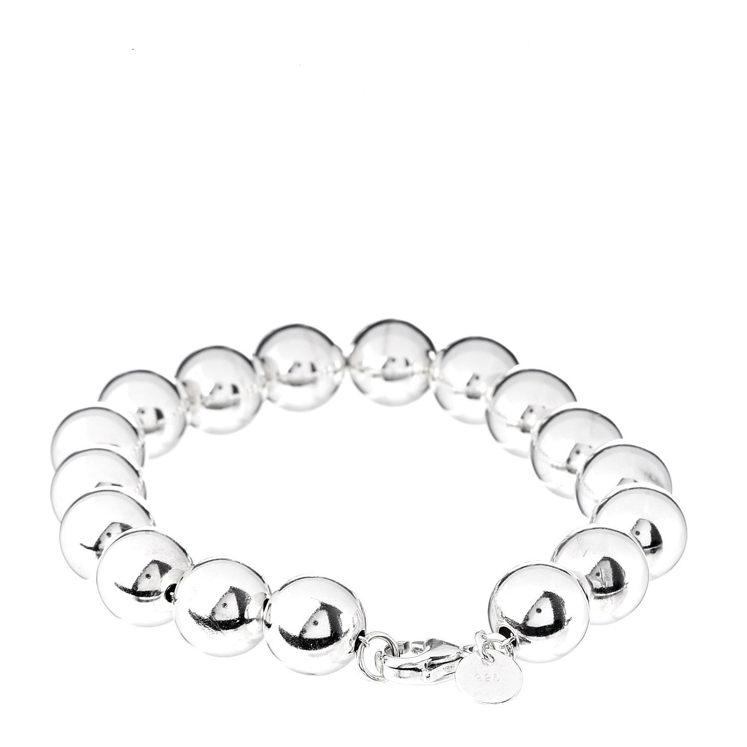 Tiffany Sterling Silver 10mm HardWear Ball Bracelet 3 of 5